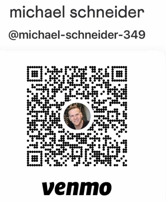 Venmo payment QR code for Michael Schneider